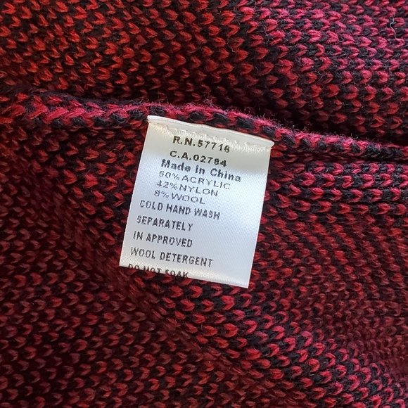 PAPILLON Burgundy Double Breasted Cardigan XL NWT - Picture 10 of 15